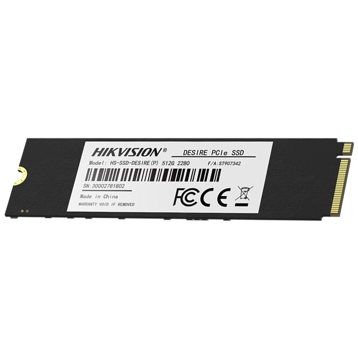 Hikvision Desire P HS-SSD-DESIRE-P/512 512GB 2500/1025MB/s PCIe NVMe M.2 SSD Disk