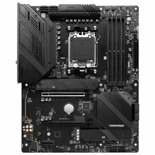 MSI MAG B650 TOMAHAWK WIFI AMD B650 Soket AM5 DDR5 6600(OC)MHz ATX Gaming (Oyuncu) Anakart