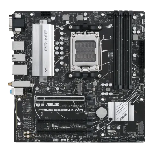 Asus Prime B650-A WIFI-CSM AMD B650 Soket AM5 DDR5 6400(OC)MHz mATX Gaming (Oyuncu) Anakart