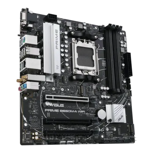 Asus Prime B650-A WIFI-CSM AMD B650 Soket AM5 DDR5 6400(OC)MHz mATX Gaming (Oyuncu) Anakart