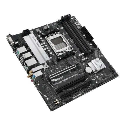 Asus Prime B650-A WIFI-CSM AMD B650 Soket AM5 DDR5 6400(OC)MHz mATX Gaming (Oyuncu) Anakart