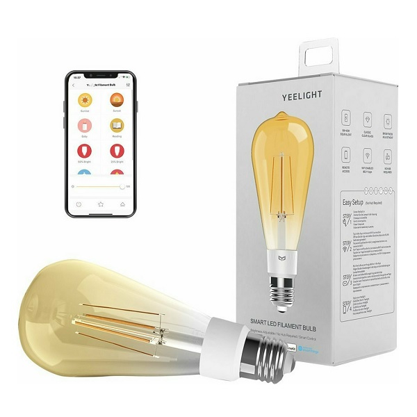 Yeelight ST64 LED Akıllı Filament Ampul E27 Gold YLDP23YL
