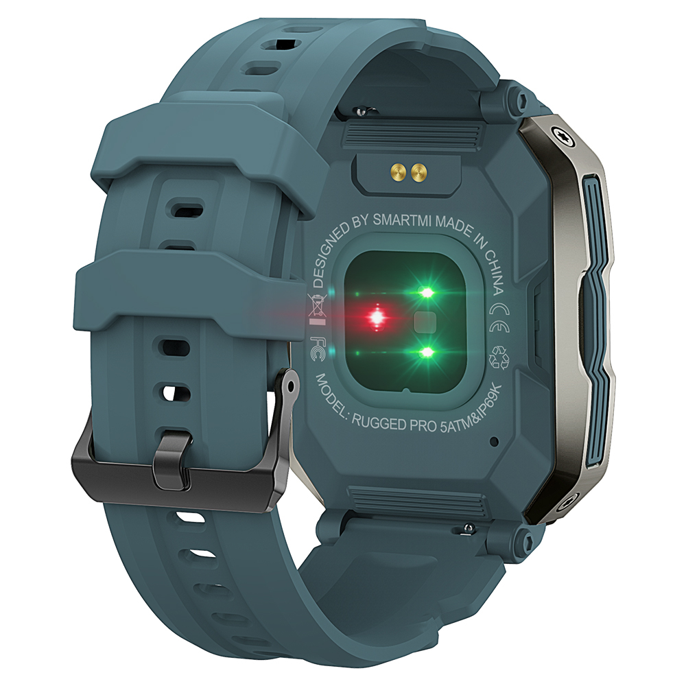 Smartmi Rugged Pro Akıllı Saat Mavi (Tansiyon Ölçme, Bluetooth Arama, Hoparlör)