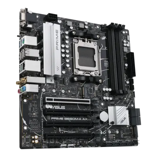 ASUS Prime B650M-A AX AMD B650 Soket AM5 DDR5 6400(OC)MHz mATX Gaming (Oyuncu) Anakart