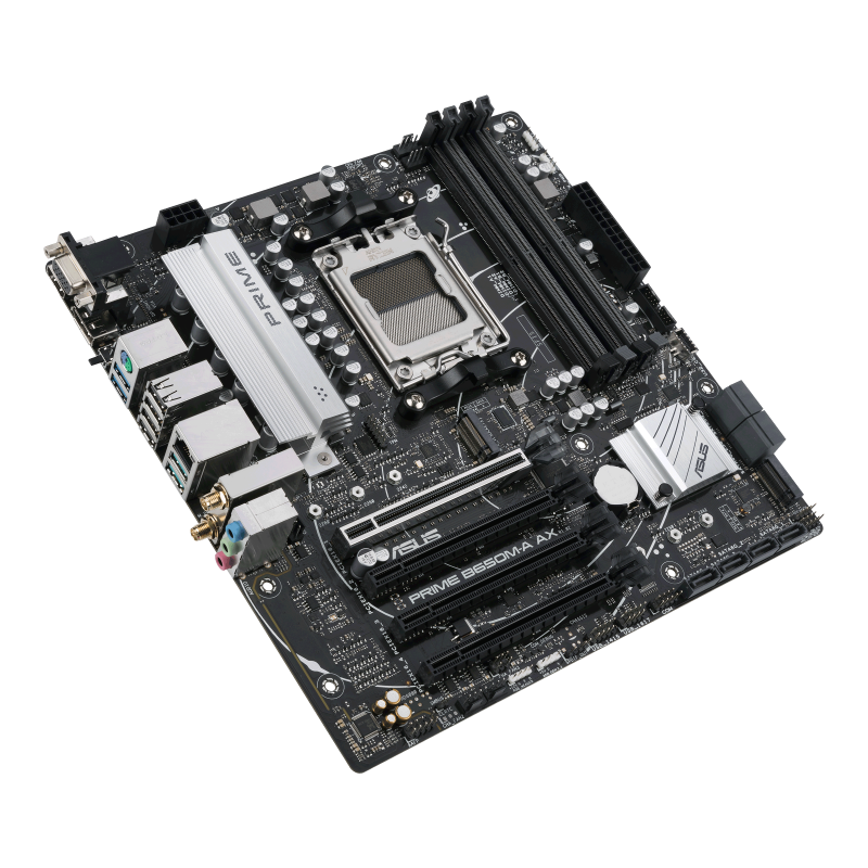 ASUS Prime B650M-A AX AMD B650 Soket AM5 DDR5 6400(OC)MHz mATX Gaming (Oyuncu) Anakart