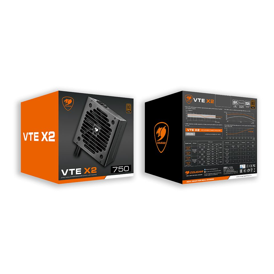Cougar CGR-VX-750 VTE X2 750W Power Supply