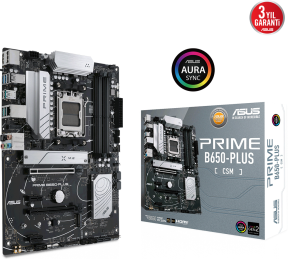 ASUS Prime B650-Plus-CSM AMD B650 Soket AM5 DDR5 6400(OC)MHz ATX Gaming (Oyuncu) Anakart