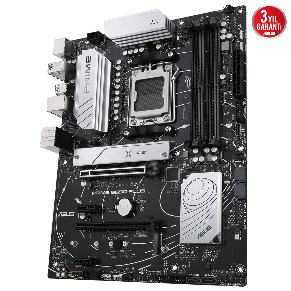 ASUS Prime B650-Plus-CSM AMD B650 Soket AM5 DDR5 6400(OC)MHz ATX Gaming (Oyuncu) Anakart