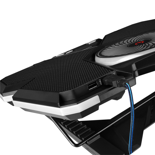 Rampage Breeze S50 Telefon Tutuculu 5xFan RGB Yükseklik Ayarlı LCD Göstergeli 15-17″ Notebook Soğutucu