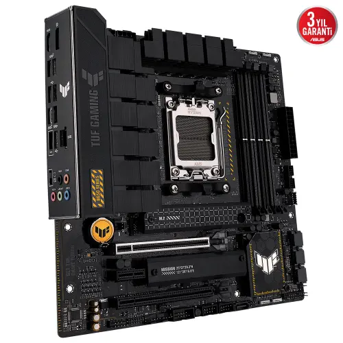 Asus TUF Gaming B650M-Plus AMD B650 Soket AM5 DDR5 6400(OC)MHz mATX Gaming (Oyuncu) Anakart