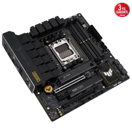 Asus TUF Gaming B650M-Plus AMD B650 Soket AM5 DDR5 6400(OC)MHz mATX Gaming (Oyuncu) Anakart