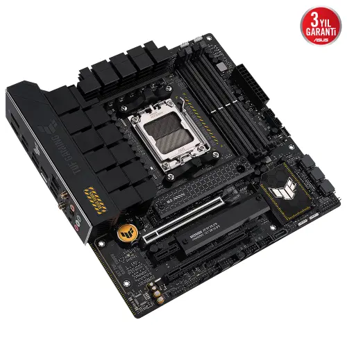 Asus TUF Gaming B650M-Plus WIFI AMD B650 Soket AM5 DDR5 6400(OC)MHz mATX Gaming (Oyuncu) Anakart