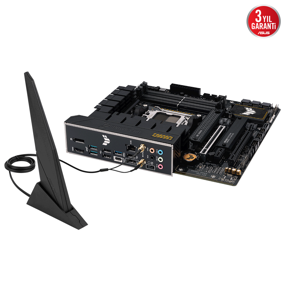 ASUS TUF Gaming B650M-Plus WIFI AMD B650 Soket AM5 DDR5 6400(OC)MHz mATX Gaming (Oyuncu) Anakart