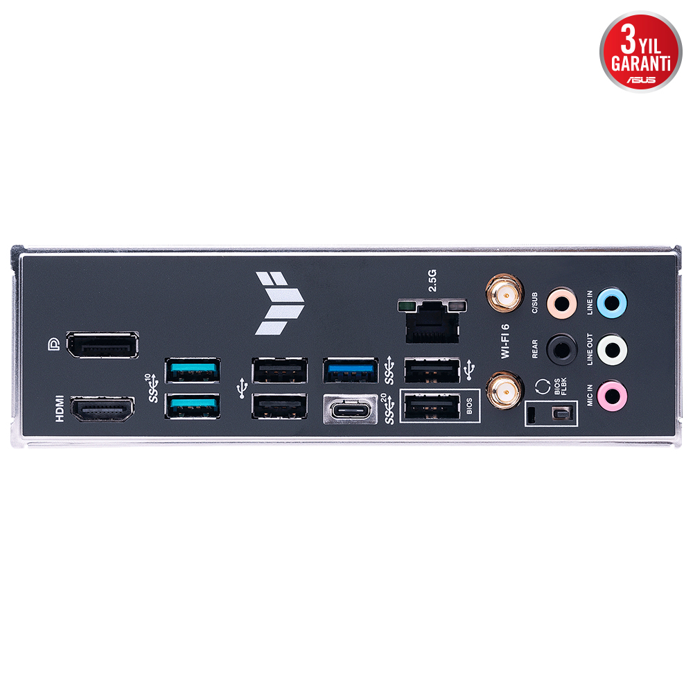 ASUS TUF Gaming B650M-Plus WIFI AMD B650 Soket AM5 DDR5 6400(OC)MHz mATX Gaming (Oyuncu) Anakart