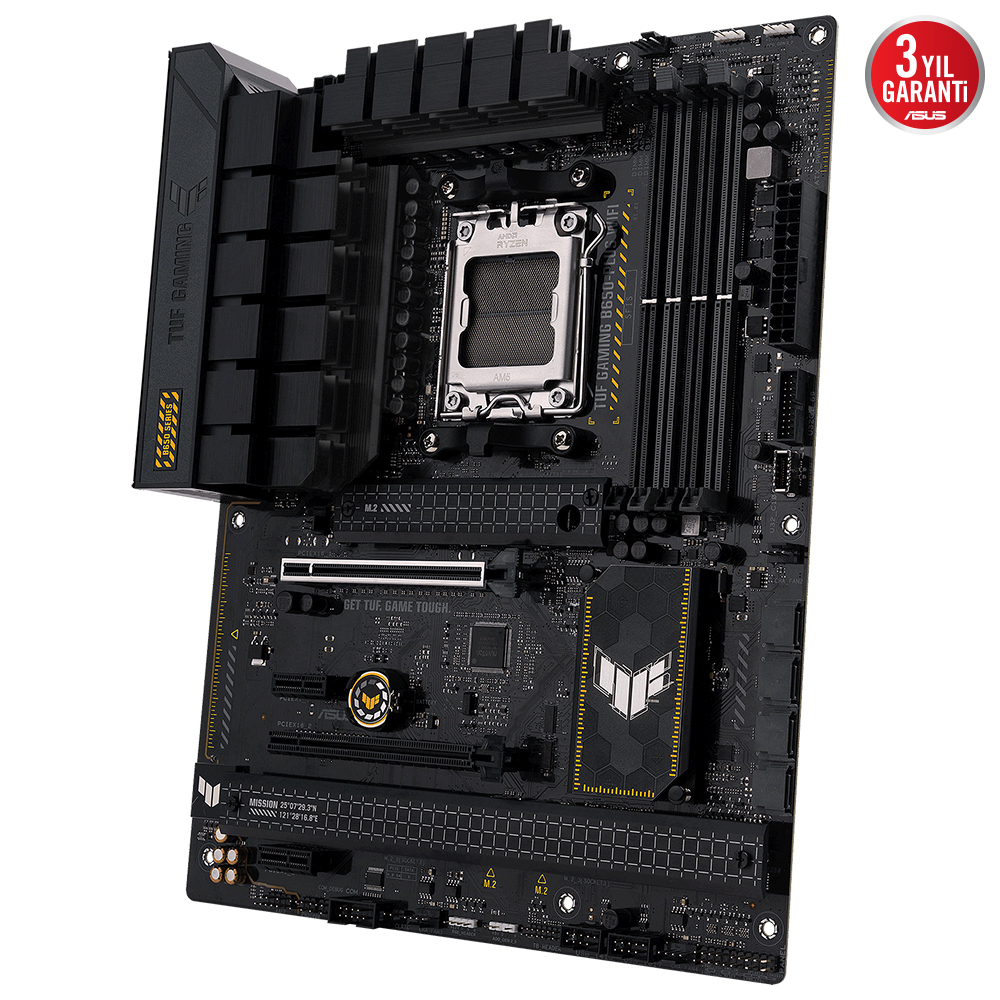 ASUS TUF Gaming B650-Plus WIFI AMD B650 Soket AM5 DDR5 6400(OC)MHz ATX Gaming (Oyuncu) Anakart