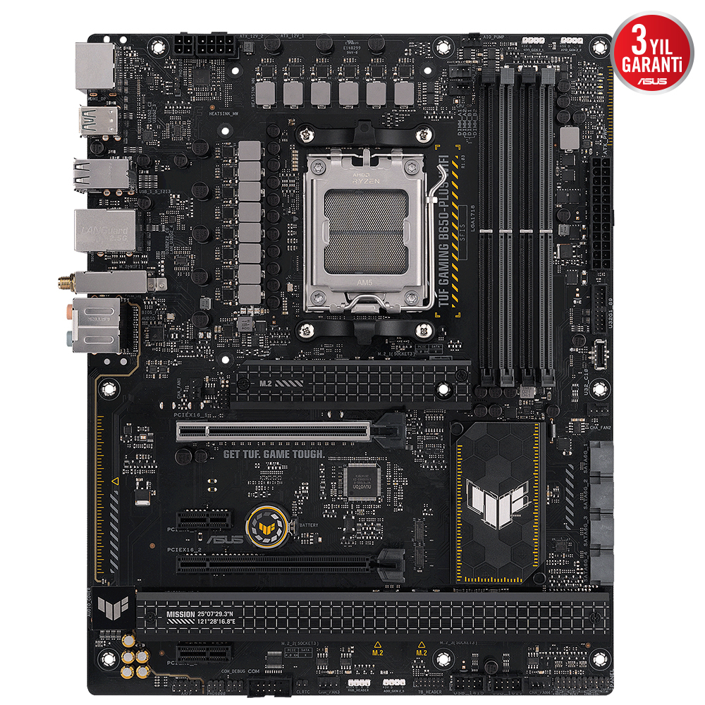 ASUS TUF Gaming B650-Plus WIFI AMD B650 Soket AM5 DDR5 6400(OC)MHz ATX Gaming (Oyuncu) Anakart