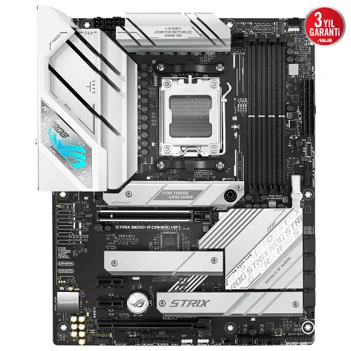 ASUS ROG Strix B650-A Gaming WIFI AMD B650 Soket AM5 DDR5 6400(OC)MHz ATX Gaming Anakart