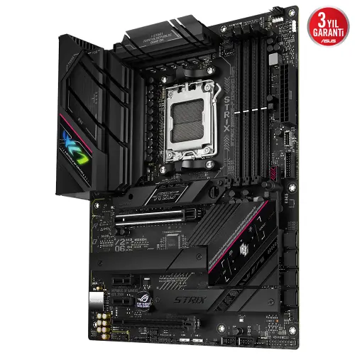 ASUS ROG Strix B650E-F Gaming WIFI AMD B650 Soket AM5 DDR5 6400(OC)MHz ATX Gaming (Oyuncu) Anakart