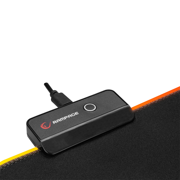 Rampage MP-23 RGB LED Siyah Gaming Mouse Pad