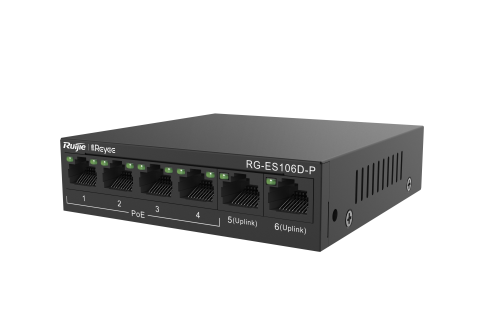 Reyee RG-ES106D-P 6 Port Yönetilemez Switch 