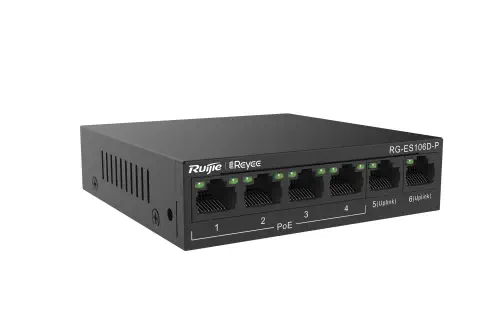 Reyee RG-ES106D-P 6 Port Yönetilemez Switch 
