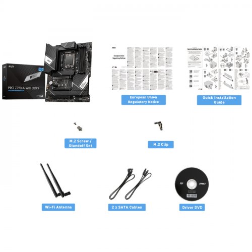 MSI PRO Z790-A WIFI DDR4 Intel Z790 Soket 1700 DDR4 5333(OC)MHz ATX Gaming (Oyuncu) Anakart