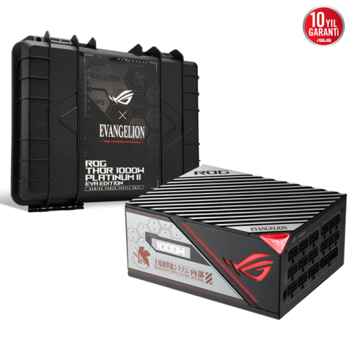 Asus ROG-THOR-1000P2-EVA-GAMING 1000W 80 Plus Platinum 135mm Full Modüler Gaming (Oyuncu) Power Supply