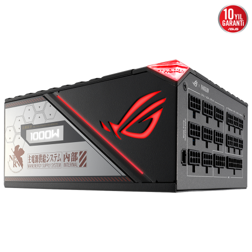 Asus ROG-THOR-1000P2-EVA-GAMING 1000W 80 Plus Platinum 135mm Full Modüler Gaming (Oyuncu) Power Supply