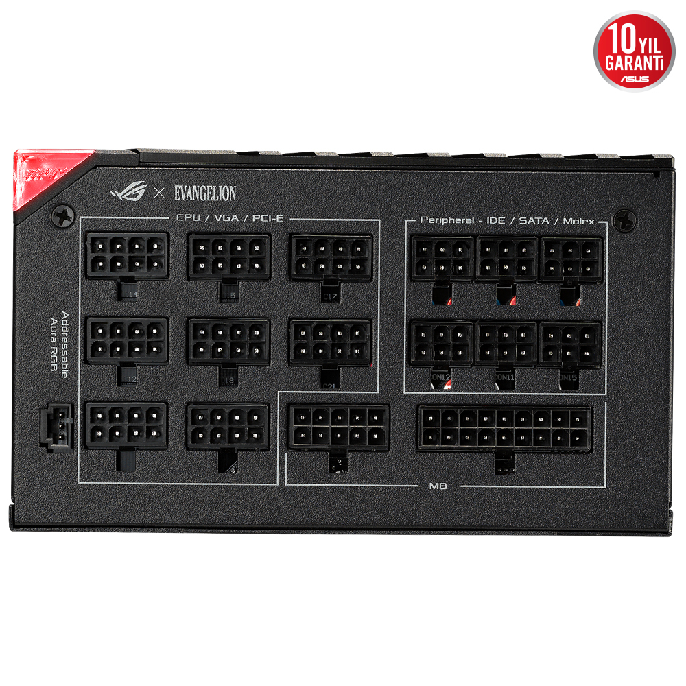 ASUS ROG-THOR-1000P2-EVA-GAMING 1000W 80 Plus Platinum 135mm Full Modüler Gaming (Oyuncu) Power Supply
