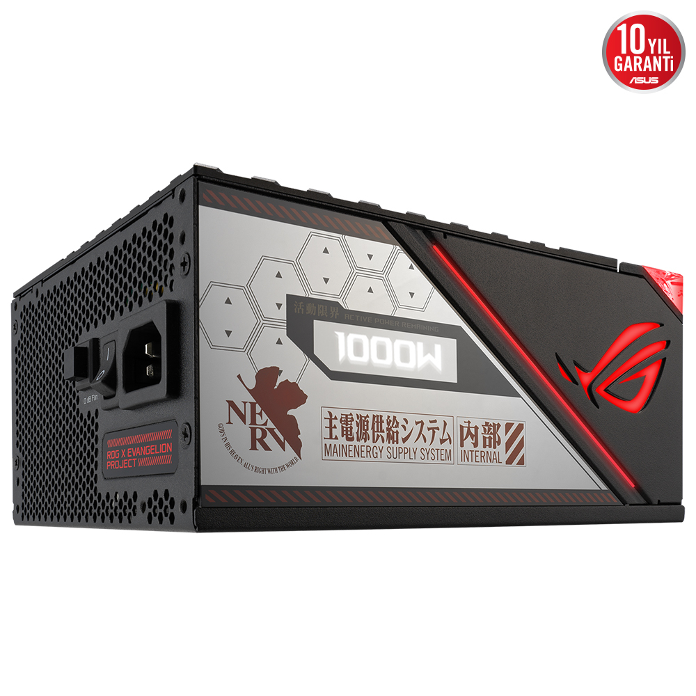ASUS ROG-THOR-1000P2-EVA-GAMING 1000W 80 Plus Platinum 135mm Full Modüler Gaming (Oyuncu) Power Supply