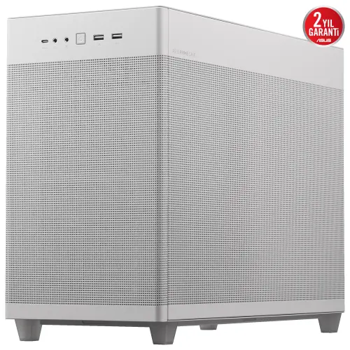 ASUS Prime AP201 1x120mm Fan USB 3.2 Type-C Beyaz Micro-ATX Small Tower Kasa