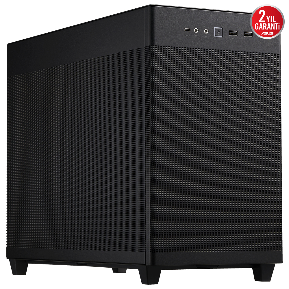 ASUS Prime AP201 1x120mm Fan USB 3.2 Type-C Siyah Micro-ATX Small Tower Kasa