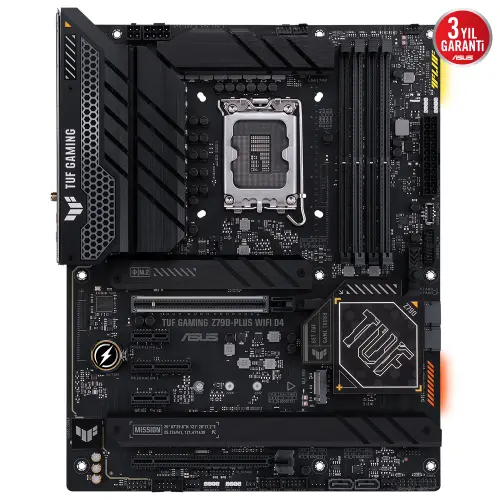 Asus TUF Gaming Z790-Plus WIFI D4 Intel Z790 Soket 1700 DDR4 5333(OC)MHz ATX Gaming (Oyuncu) Anakart