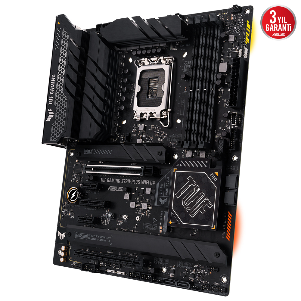 ASUS TUF Gaming Z790-Plus WIFI D4 Intel Z790 Soket 1700 DDR4 5333(OC)MHz ATX Gaming (Oyuncu) Anakart