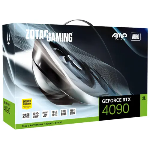 Zotac Gaming GeForce RTX 4090 AMP Extreme AIRO ZT-D40900B-10P 24GB GDDR6X 384Bit DX12 DLSS 3 Gaming (Oyuncu) Ekran Kartı