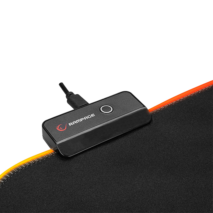 Rampage MP-24 RGB LED Siyah Gaming Mouse Pad