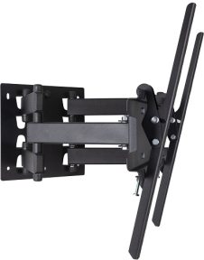 İH-32/65 32″-65″ Arası Uyumlu Çift Kollu Hareketli Askı Aparatı Mini Su Terazisi Hediyeli