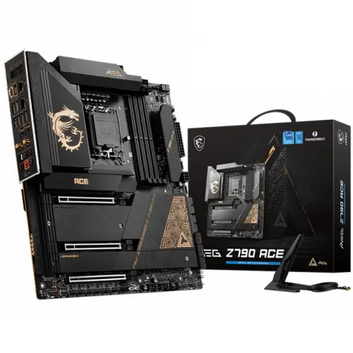 MSI MEG Z790 ACE Intel Z790 Soket 1700 DDR5 7800(OC)MHz E-ATX Gaming (Oyuncu) Anakart