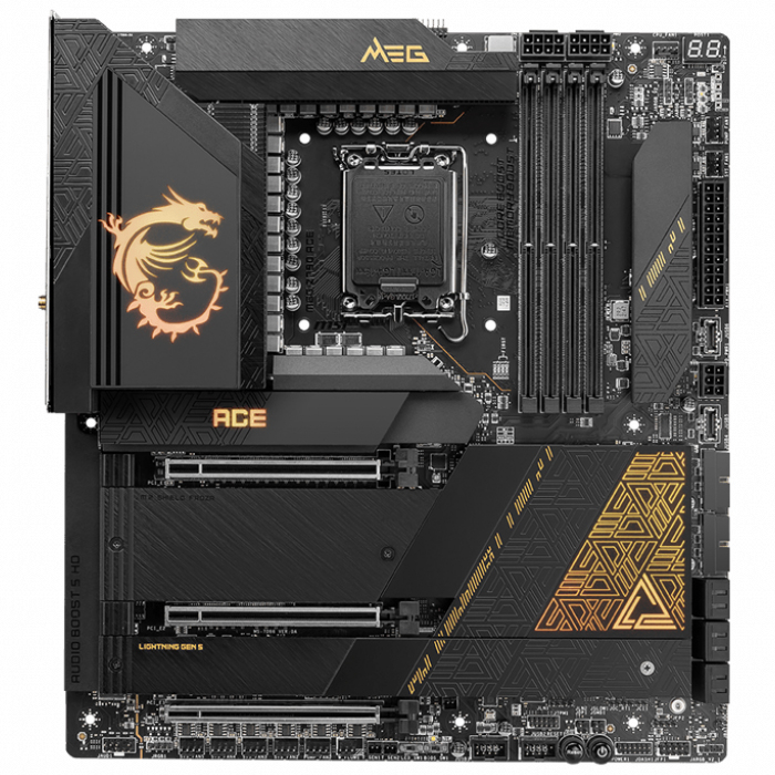 MSI MEG Z790 ACE Intel Z790 Soket 1700 DDR5 7800(OC)MHz E-ATX Gaming (Oyuncu) Anakart
