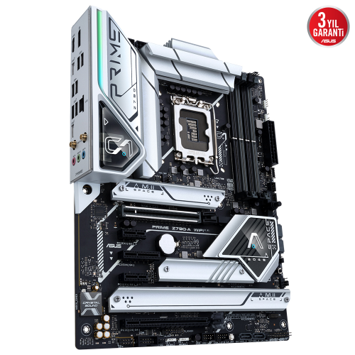 Asus Prime Z790-A WIFI Intel Z790 Soket 1700 DDR5 7200(OC)MHz ATX Gaming (Oyuncu) Anakart