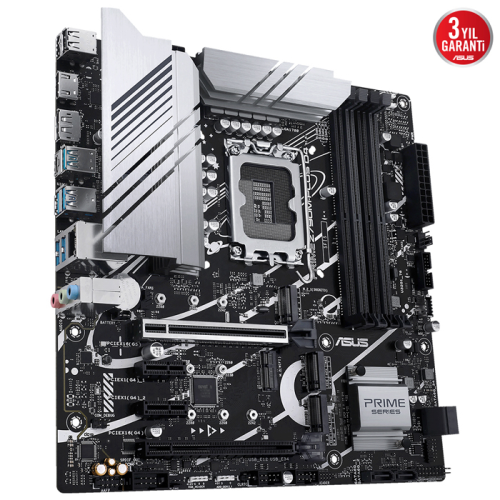 ASUS Prime Z790M-Plus D4 Intel Z790 Soket 1700 DDR4 5333(OC)MHz mATX Gaming (Oyuncu) Anakart