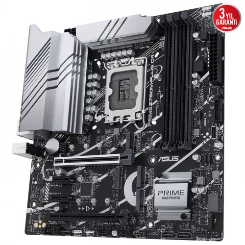 Asus Prime Z790M-Plus D4 Intel Z790 Soket 1700 DDR4 5333(OC)MHz mATX Gaming (Oyuncu) Anakart