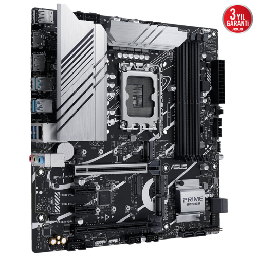ASUS Prime Z790M-Plus D4 Intel Z790 Soket 1700 DDR4 5333(OC)MHz mATX Gaming (Oyuncu) Anakart