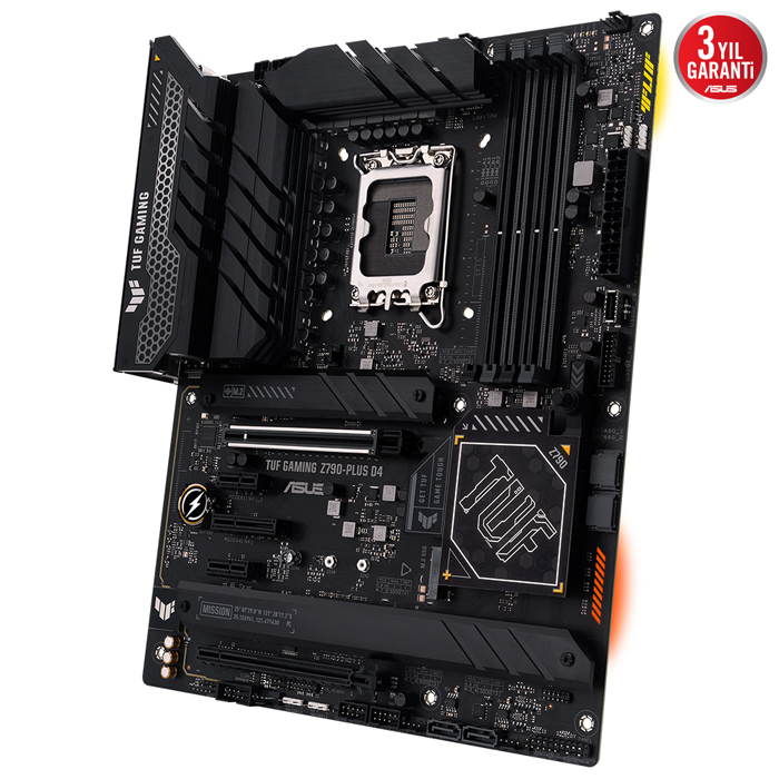 ASUS TUF Gaming Z790-Plus D4 Intel Z790 Soket 1700 DDR4 5333(OC)MHz ATX Gaming (Oyuncu) Anakart