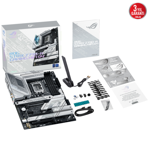 ASUS ROG Strix Z790-A Gaming WIFI D4 Intel Z790 Soket 1700 DDR4 5333(OC)MHz ATX Gaming (Oyuncu) Anakart
