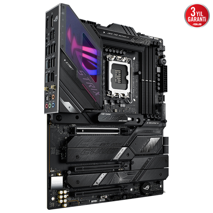 ASUS ROG Strix Z790-E Gaming WIFI Intel Z790 Soket 1700 DDR5 7800(OC)MHz ATX Gaming (Oyuncu) Anakart