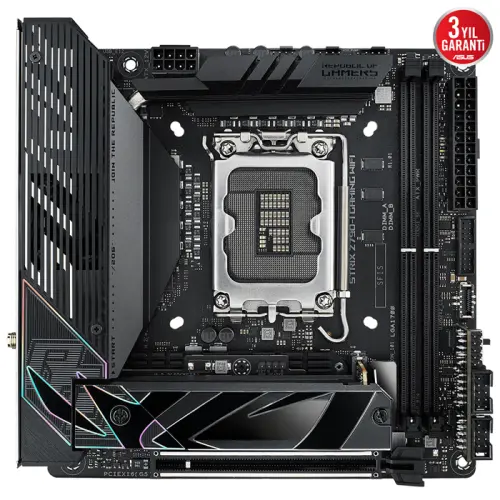 ASUS ROG Strix Z790-I Gaming WIFI Intel Z790 Soket 1700 DDR5 7600(OC)MHz Mini-ITX Gaming Anakart