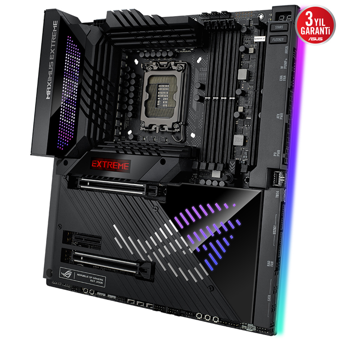 ASUS ROG Maximus Z790 Extreme Intel Z790 Soket 1700 DDR5 7800(OC)MHz E-ATX Gaming (Oyuncu) Anakart