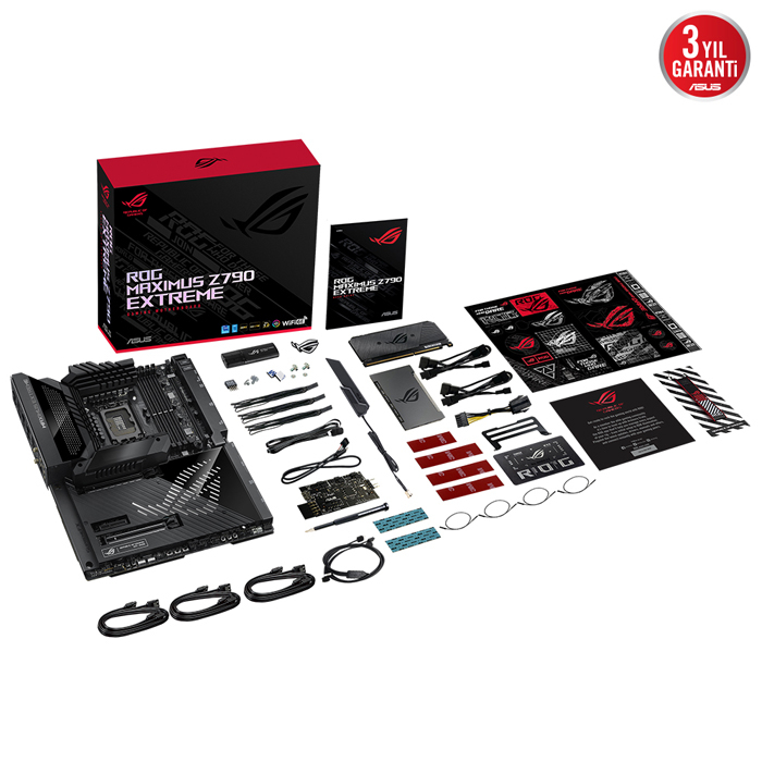 ASUS ROG Maximus Z790 Extreme Intel Z790 Soket 1700 DDR5 7800(OC)MHz E-ATX Gaming (Oyuncu) Anakart