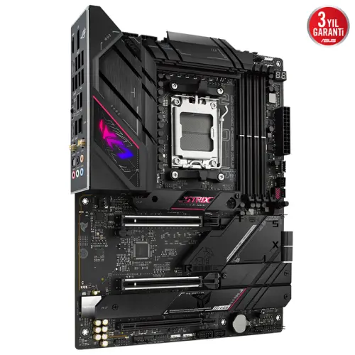 ASUS ROG Strix B650E-E Gaming WIFI AMD B650 Soket AM5 DDR5 6400(OC)MHz ATX Gaming (Oyuncu) Anakart